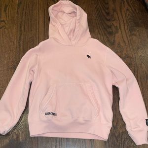 Abercrombie ballet pink fleece lined hoodie